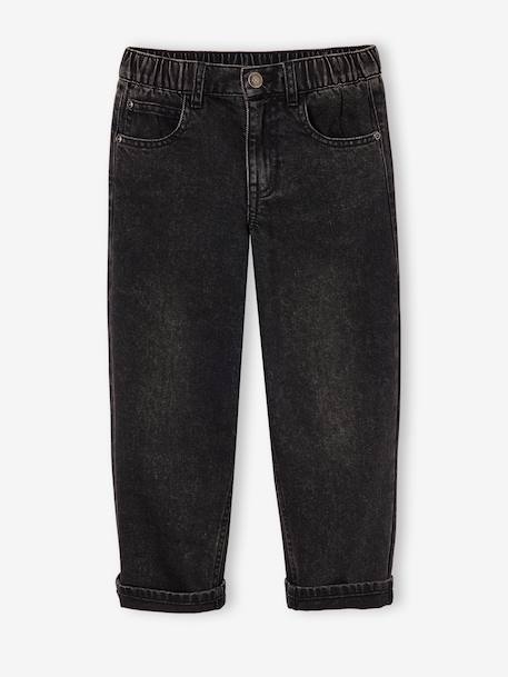Jean loose morphologie medium double stone+noir - vertbaudet enfant 