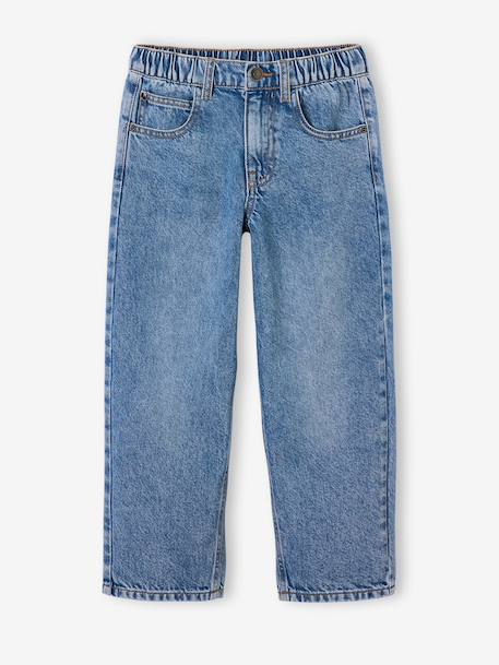 Jean loose morphologie medium double stone+noir - vertbaudet enfant 