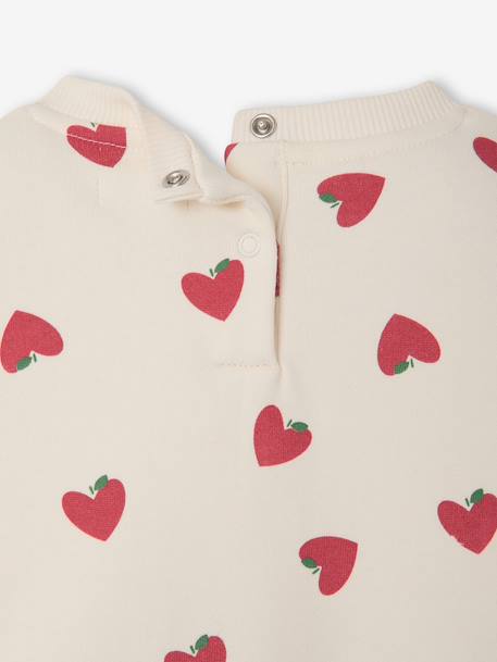 Sweatshirt babymeisje ecru - vertbaudet enfant 