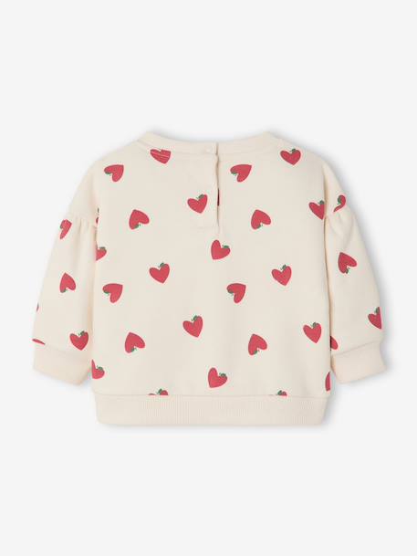 Sweatshirt babymeisje ecru - vertbaudet enfant 