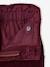Pantalon fille large velours côtelé style paperbag bordeaux+camel+marine+mauve+olive - vertbaudet enfant 