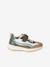 Kindersneakers met veters en klittenband, kleutercollectie blauw, bedrukt+kaki+veel beige+veel blauw - vertbaudet enfant 