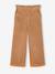 Pantalon fille large velours côtelé style paperbag bordeaux+camel+marine+mauve+olive - vertbaudet enfant 