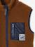 Gilet sans manches garçon caramel+écru - vertbaudet enfant 