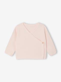 -Brassière bébé naissance tricot point mousse coton et laine
