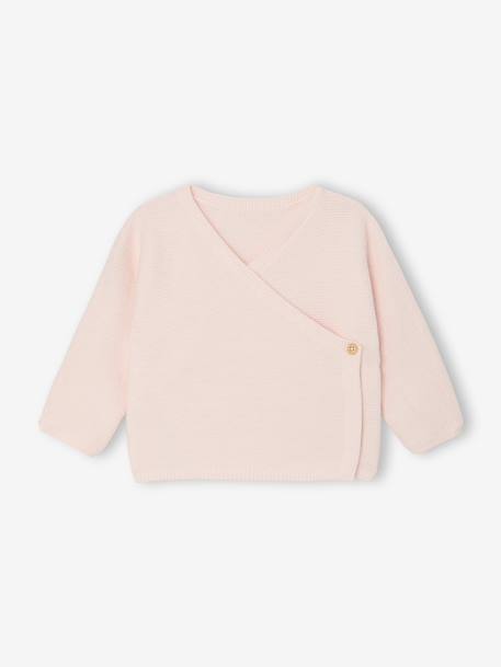 Bébé-Brassière bébé naissance tricot point mousse coton et laine