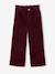 Pantalon fille large velours côtelé style paperbag bordeaux+camel+marine+mauve+olive - vertbaudet enfant 