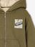 Sweat zippé à capuche garçon kaki+marine - vertbaudet enfant 