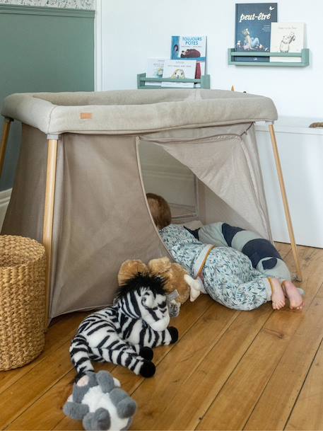 Lit parapluie 3 en 1 Eazy Sleep gris+sable - vertbaudet enfant 