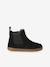Boots fille cuir zippées beige+bronze+cacao+jaune d'or+marine+marron+noir+vert+vieux rose - vertbaudet enfant 