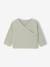 Brassière bébé naissance tricot point mousse coton et laine beige chiné+blanc+cappuccino+rose pâle+vert sauge - vertbaudet enfant 
