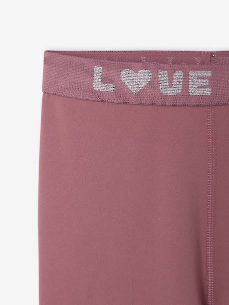 Legging fille essentiel anthracite+vert sauge+vieux rose - vertbaudet enfant 