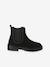 Leren boots meisje met rits zwart - vertbaudet enfant 