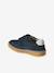 Jongens sneakers leer met klittenband marineblauw - vertbaudet enfant 