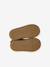 Chelsea boots met rits en elastiek van leer voor baby donkerbruin+goudgeel+marineblauw+oudroze - vertbaudet enfant 