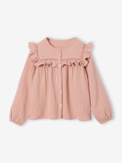 -Chemise manches longues fille