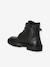 Meisjes boots in leer met veters zwart - vertbaudet enfant 