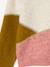 Pull fille manches longues olive+rose poudré - vertbaudet enfant 