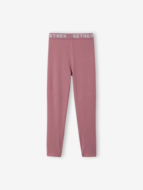 Legging fille essentiel anthracite+vert sauge+vieux rose - vertbaudet enfant 