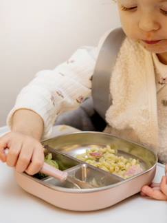 -Assiette compartimentée inox