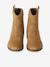 Meisjes leren boots met rits bruin - vertbaudet enfant 