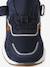 Baskets garçon cuir à scratch kaki+marine - vertbaudet enfant 