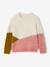 Pull fille manches longues olive+rose poudré - vertbaudet enfant 