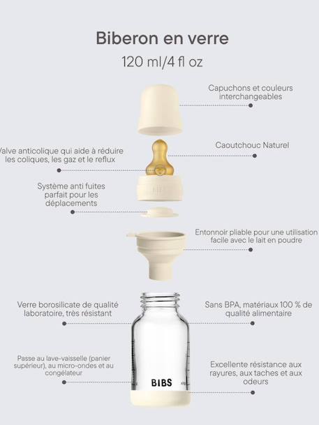Biberon débit lent 120 ml ivoire - vertbaudet enfant 
