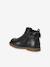 Boots bébé fille cuir zippées jaune d'or+marron+noir - vertbaudet enfant 