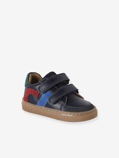 Schoenen-Leren geborstelde babysneakers