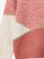 Pull fille manches longues olive+rose poudré - vertbaudet enfant 