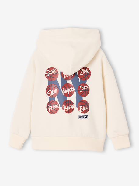 Sweat à capuche garçon écru - vertbaudet enfant 