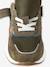 Jongens sneakers leer met klittenband kaki+marineblauw - vertbaudet enfant 