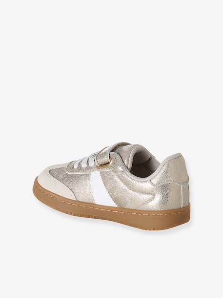 Meisjes sneakers synthetisch met klittenband goud - vertbaudet enfant 