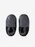 Chaussons élastiqués en cuir souple bébé bleu nuit+chocolat+marine - vertbaudet enfant 