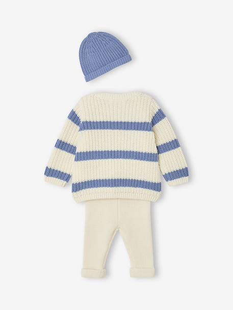Ensemble 3 pièces naissance garçon bleu - vertbaudet enfant 