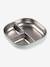 Assiette compartimentée inox rose+vert - vertbaudet enfant 