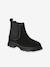 Boots fille cuir zippées noir - vertbaudet enfant 