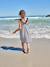 Robe fille sans manches marine+vieux rose - vertbaudet enfant 