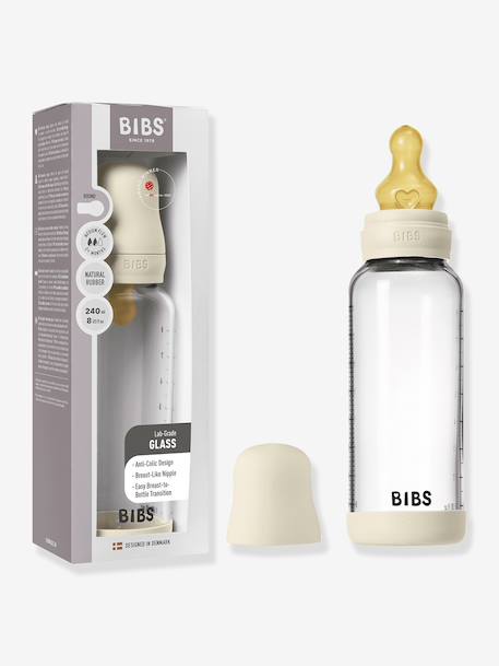 Biberon en verre 240ml ivoire - vertbaudet enfant 