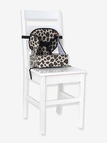 Stoelverhoger Easy up BABY TO LOVE bruin, bedrukt+GESTREEPT BLAUW+GRIJS MET STERREN - vertbaudet enfant 