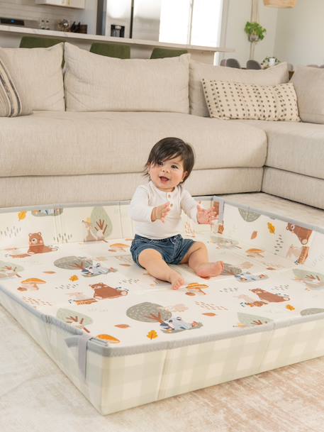 Opvouwbare schuimrubberen mat - INFANTINO beige+ecru+meerkleurig - vertbaudet enfant 