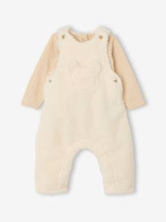 -Ensemble salopette et body bébé garçon