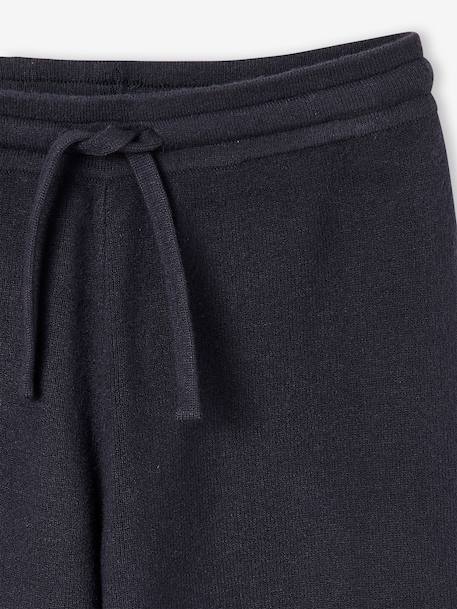 Pantalon large fille anthracite+beige - vertbaudet enfant 