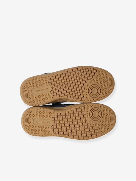 Jongens leren sneakers marineblauw - vertbaudet enfant 