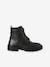 Meisjes boots in leer met veters zwart - vertbaudet enfant 