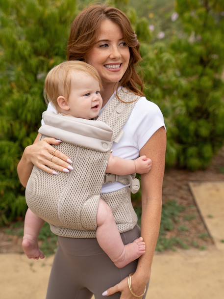 Ergonomische, ademende draagzak beige - vertbaudet enfant 