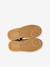 Meisjessneakers van leer met veters beige+bruin+goudgeel - vertbaudet enfant 