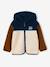 Gilet zippé à capuche garçon bleu moyen+vert sapin - vertbaudet enfant 