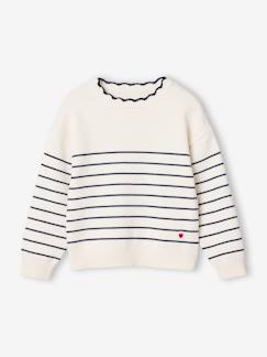 -Pull fille manches longues